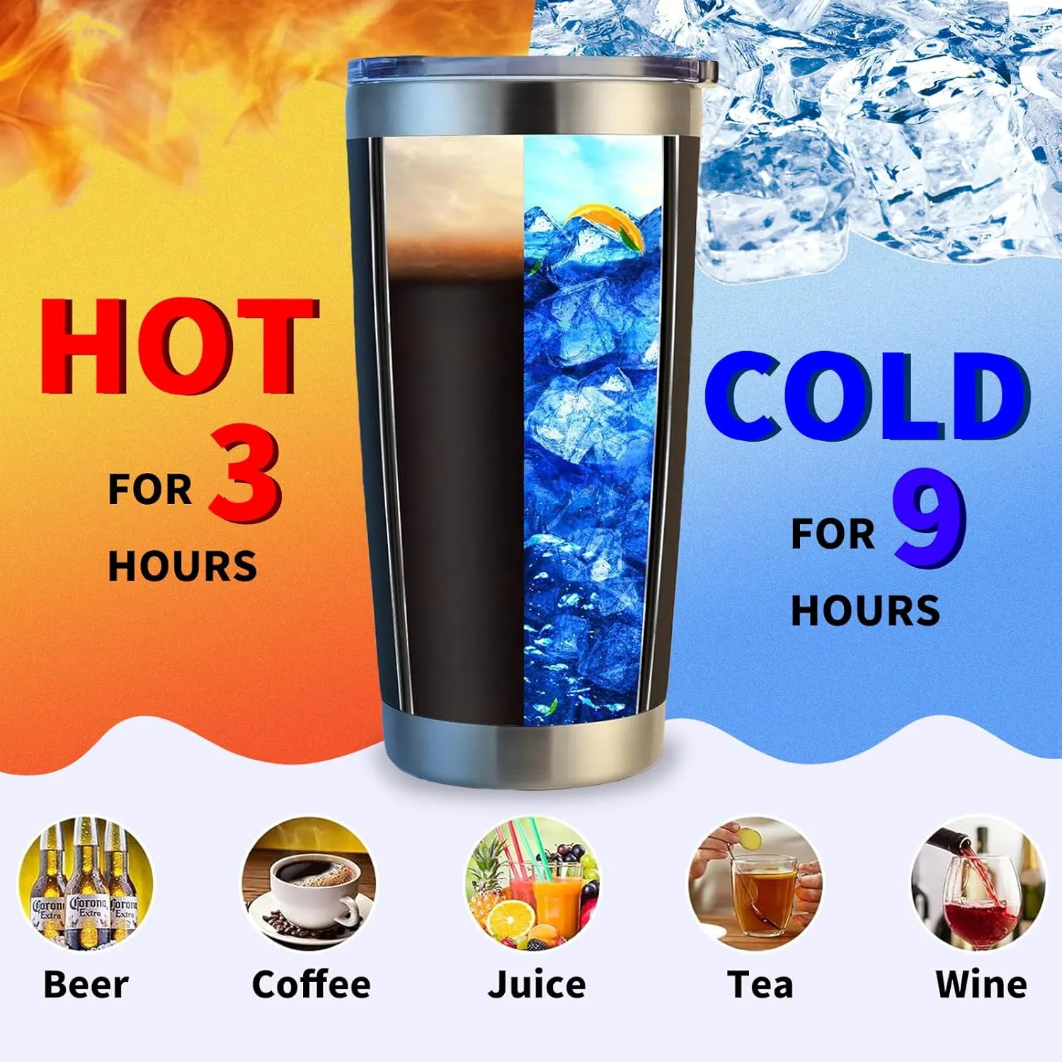 36 Packs, 20oz Stainless Steel Bulk Tumblers with Lids and Straws, Leakproof Double Wall Travel Mug for Hot/Cold Drinks, Home Office Outdoor Party, Durable Powder Coated Insulated Cup/Mix Color