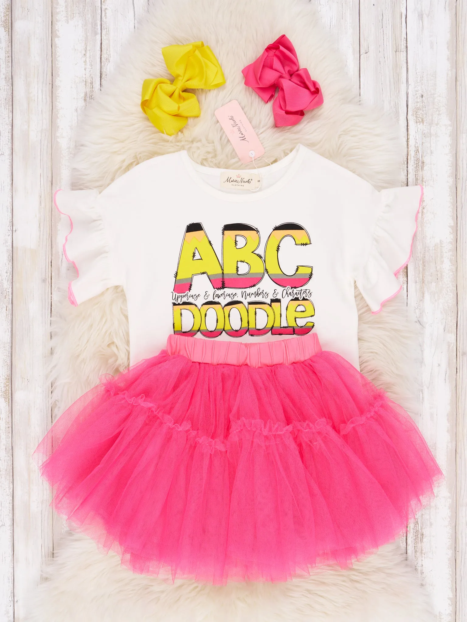 ABC Doodle Tulle Ruffle Outfit