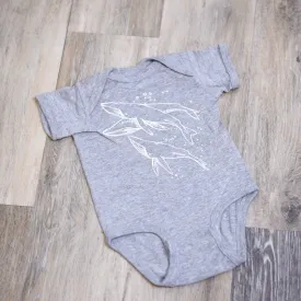 Baby Bodysuit - Grey Whale