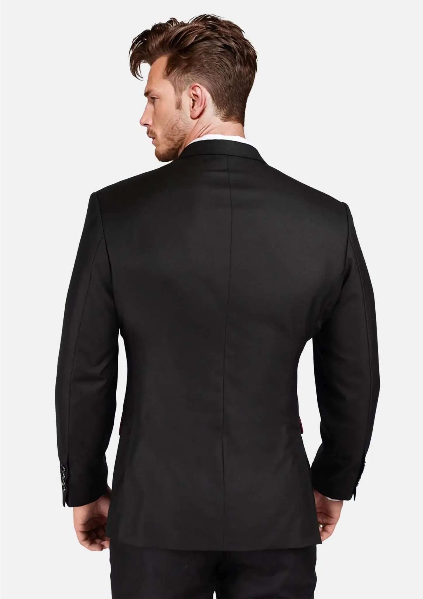 Bryant Black Sharkskin Suit