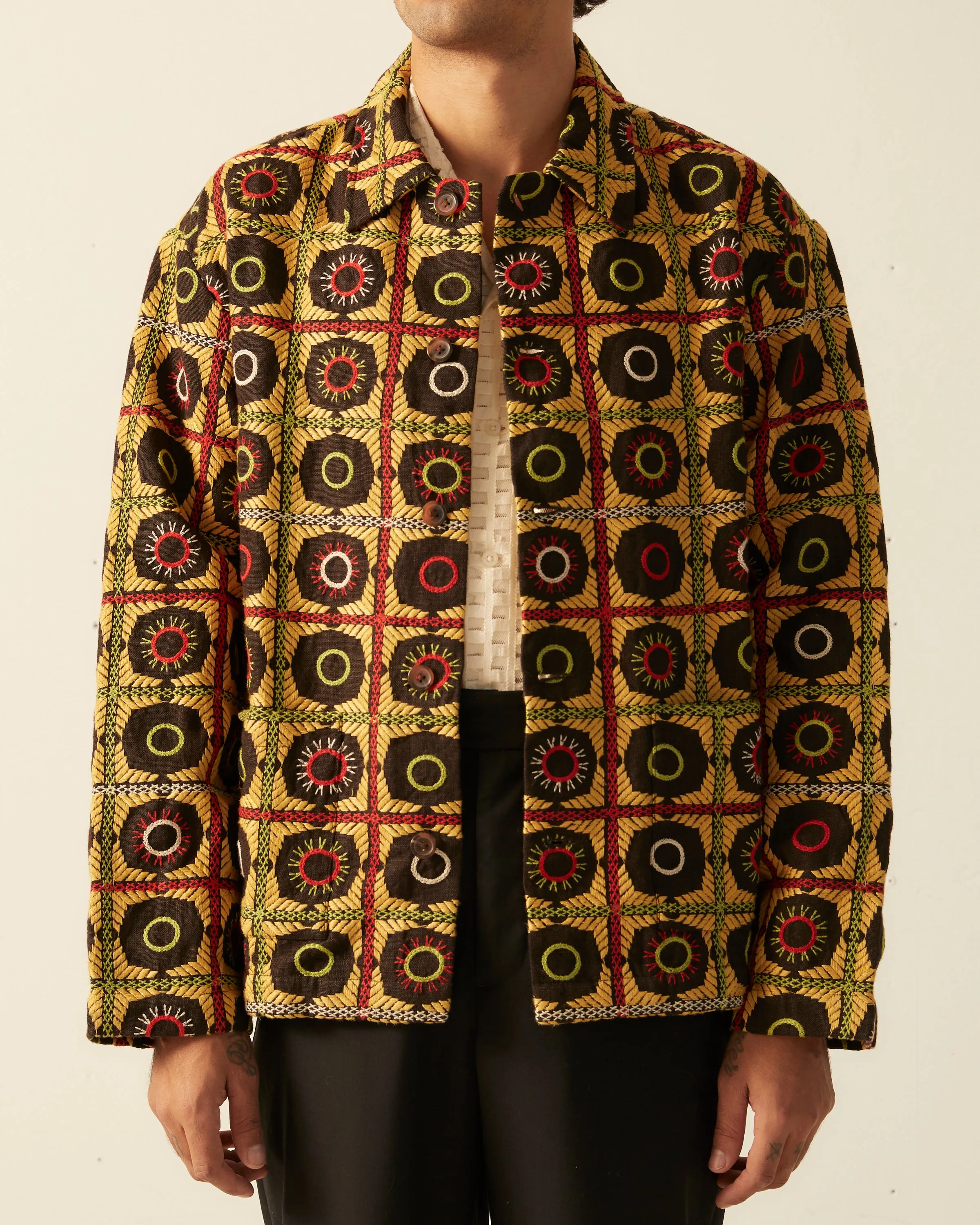 Circle Embroidered Jacket