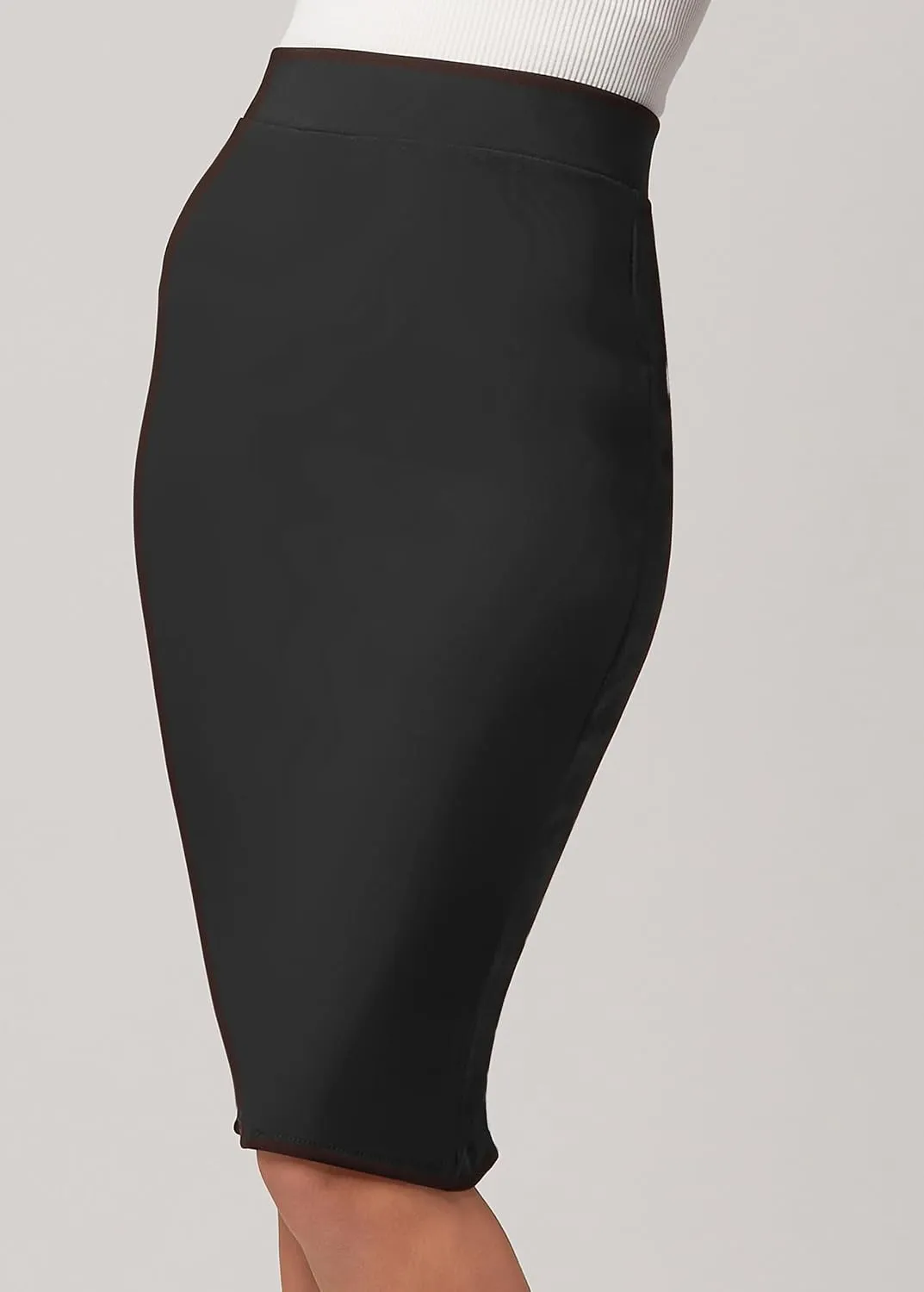 Conceited Skirts for Women - Stretch Pencil Skirt - Wear to Work - Pull On - Midi Length in Regular and Plus Size