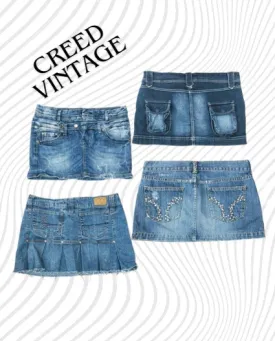 CR1520 Y2K 
Denim Mini Skirt - 15 Pcs