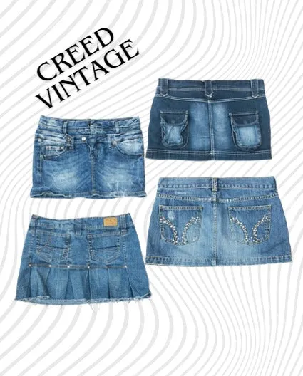 CR1520 Y2K 
Denim Mini Skirt - 15 Pcs