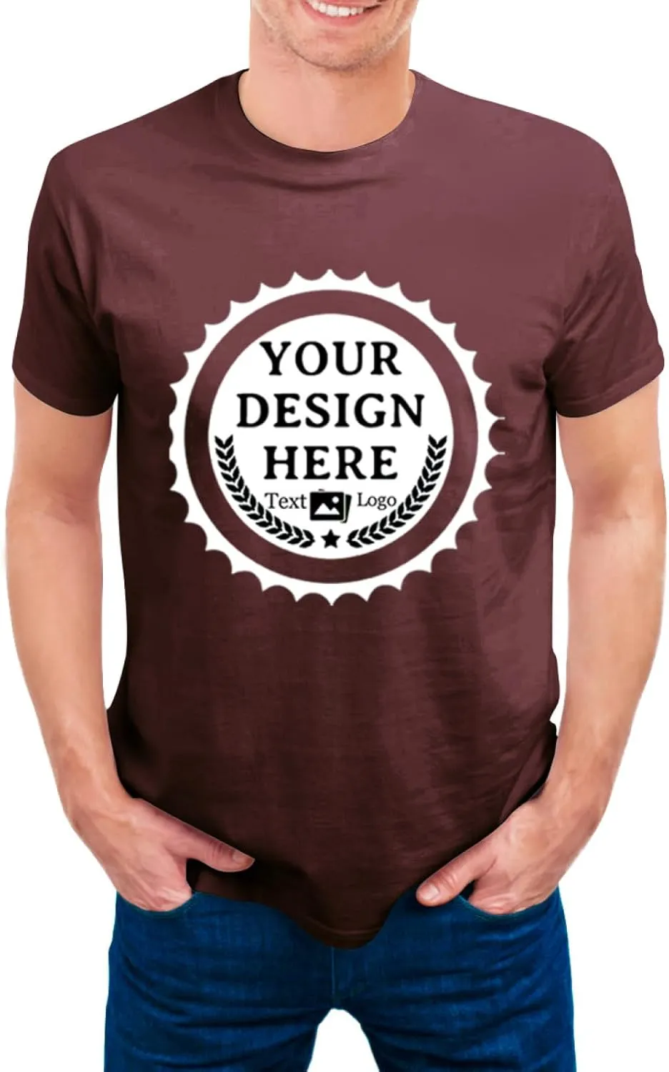 Custom T Shirts Made in USA Bulk Customized T Shirts for Men Women Design Your Own Personalized Shirt Tee Gifts