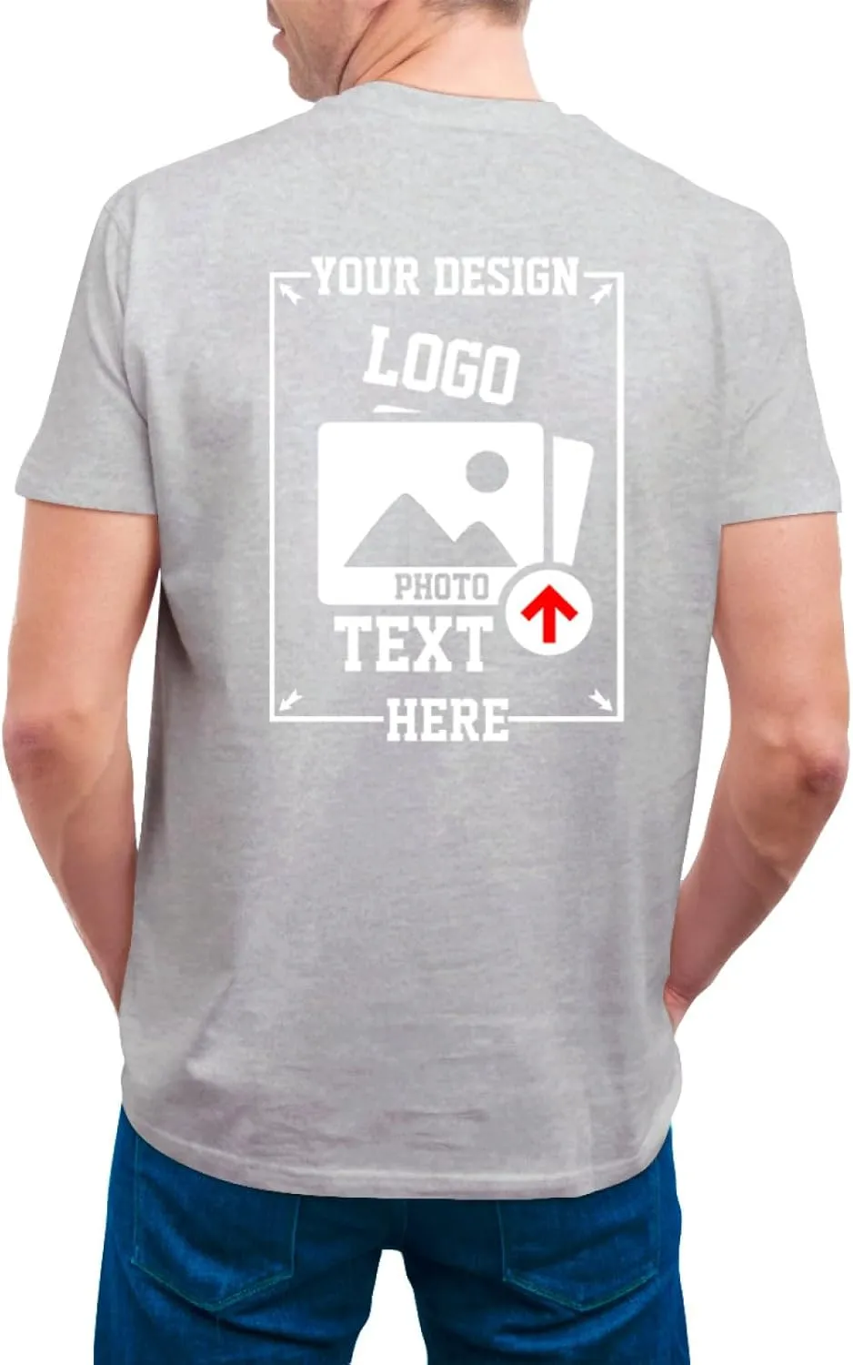 Custom T Shirts Made in USA Bulk Customized T Shirts for Men Women Design Your Own Personalized Shirt Tee Gifts