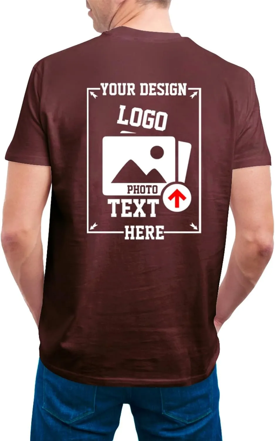 Custom T Shirts Made in USA Bulk Customized T Shirts for Men Women Design Your Own Personalized Shirt Tee Gifts