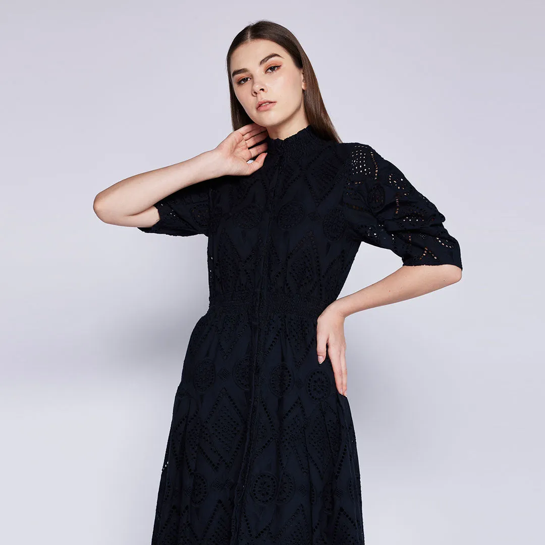 Eyelet Maxi Dress