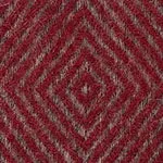 Gotland Dia Wool Blanket [Red/Grey]