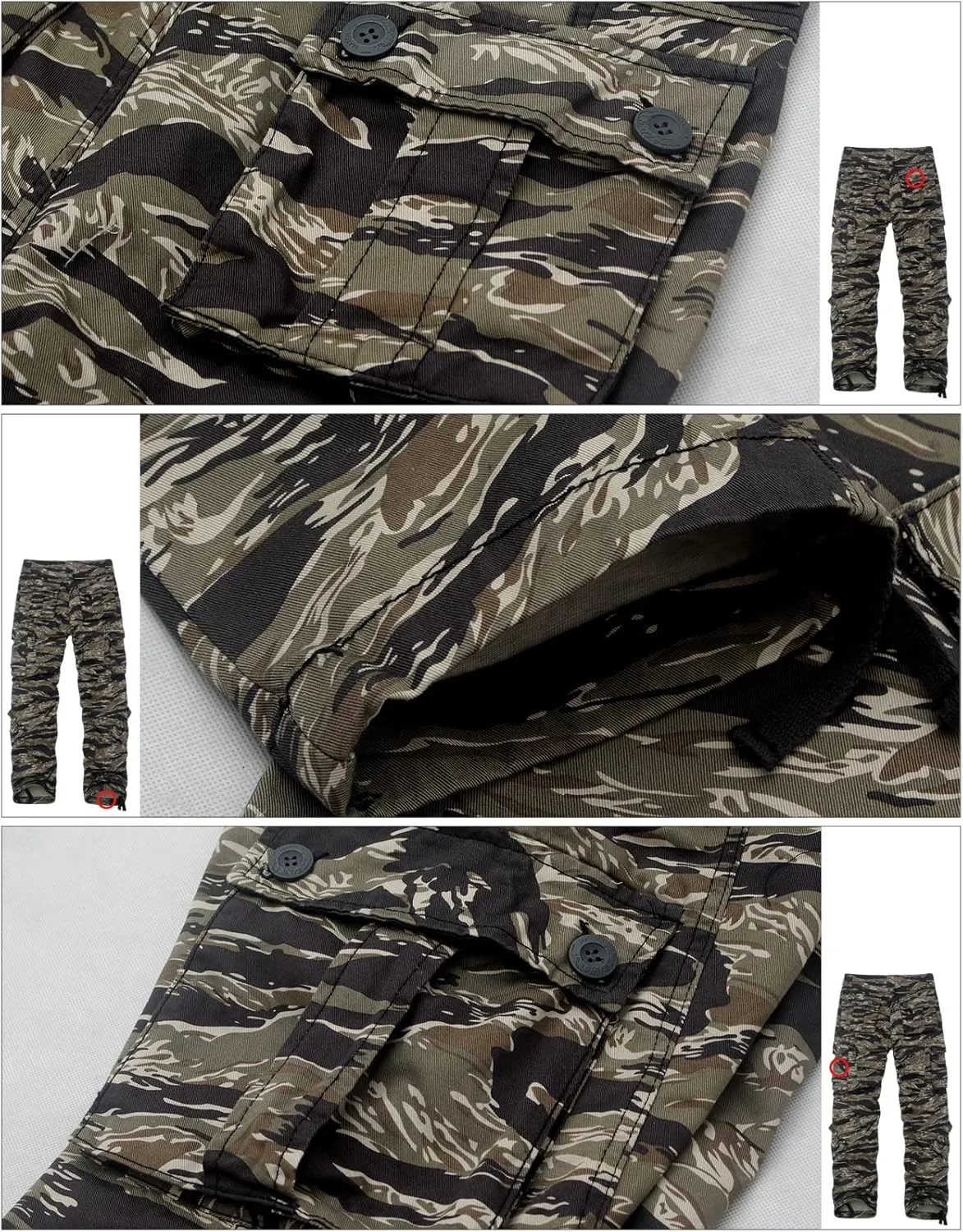 Match Men's Wild Camouflage Cargo Pants