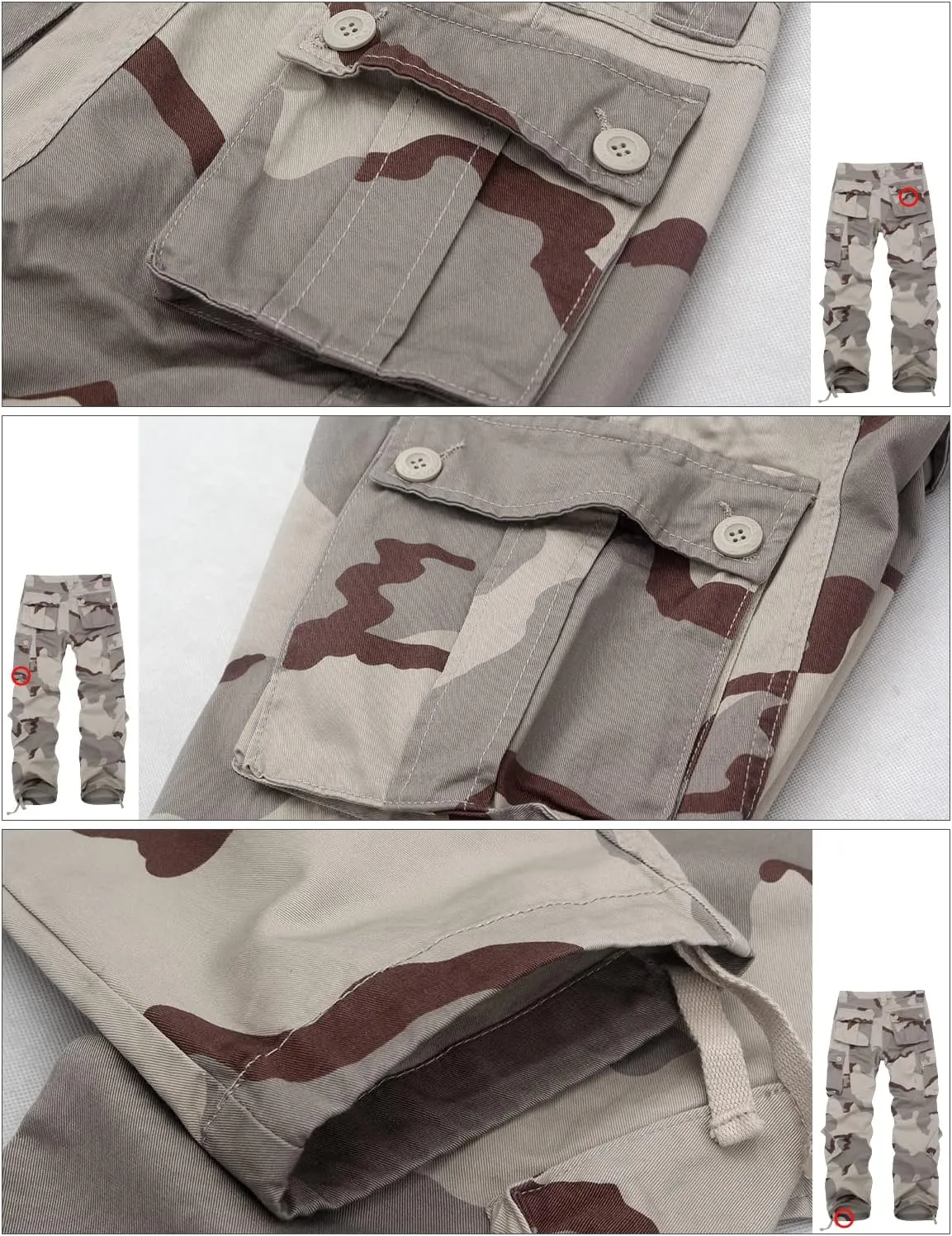 Match Men's Wild Camouflage Cargo Pants