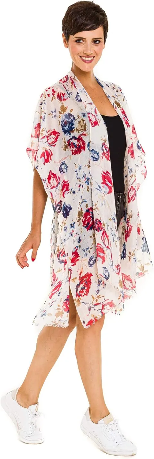 MELIFLUOS DESIGNED IN SPAIN Women's Beach Cover Up Swimsuit Kimono Pareo Sarong Beach Wear Dress for Summer