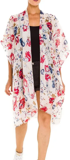 MELIFLUOS DESIGNED IN SPAIN Women's Beach Cover Up Swimsuit Kimono Pareo Sarong Beach Wear Dress for Summer