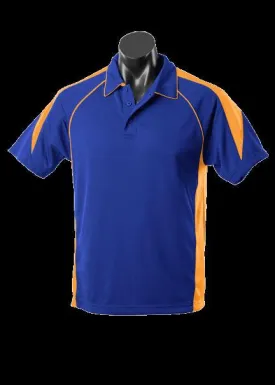 Mens Premier Polo Royal/Gold