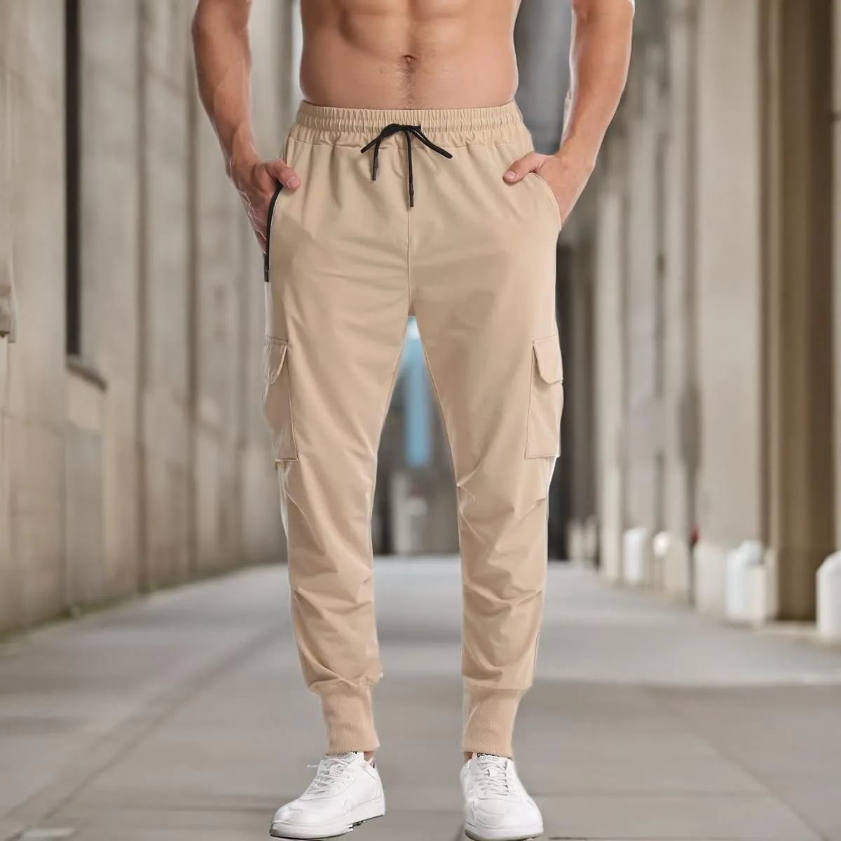Muscle Killer Mens Running Jogger Pants Workout Athletic Sweatpants Lightweight Quick Dry Tapered Hiking Pants Sports Pants