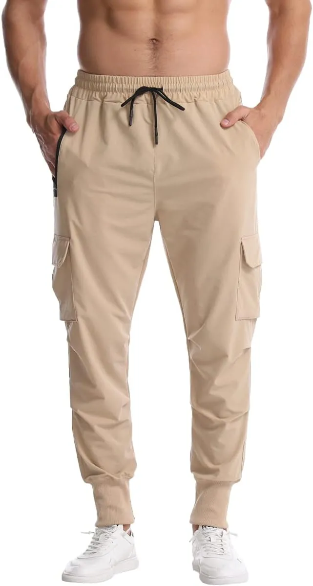 Muscle Killer Mens Running Jogger Pants Workout Athletic Sweatpants Lightweight Quick Dry Tapered Hiking Pants Sports Pants