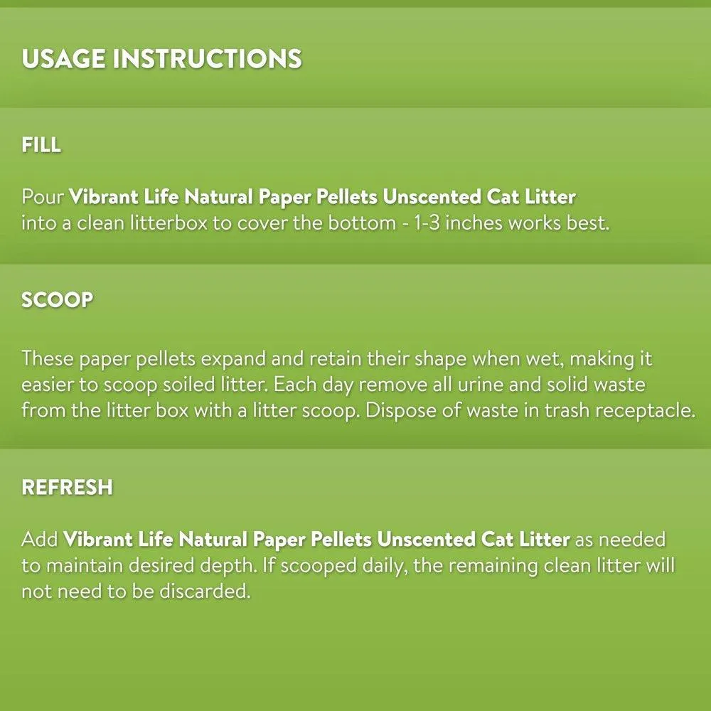 Natural Paper Pellets Cat Litter 20 Lb
