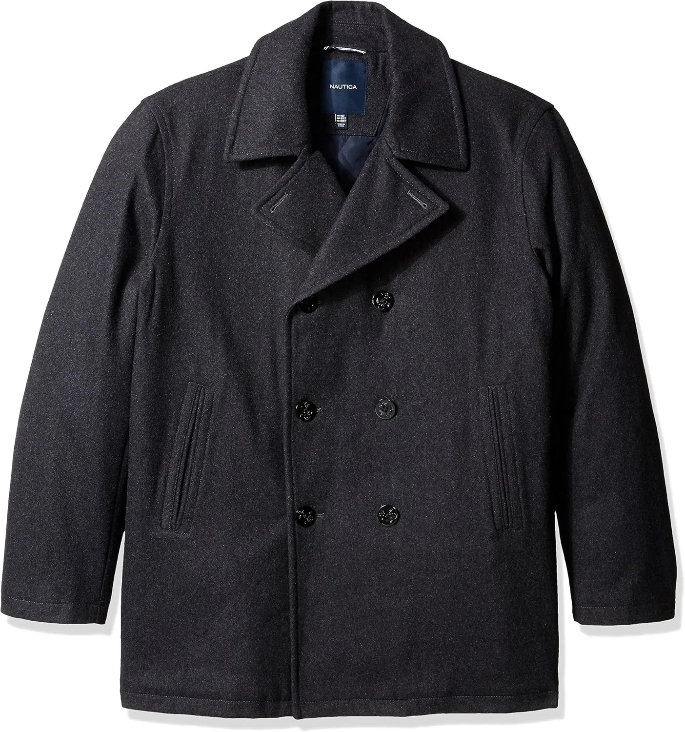 Nautica Men's Big and Tall Wool Peacoat
