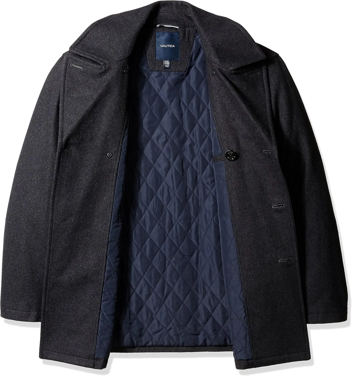 Nautica Men's Big and Tall Wool Peacoat