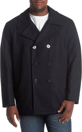 Nautica Men's Big and Tall Wool Peacoat