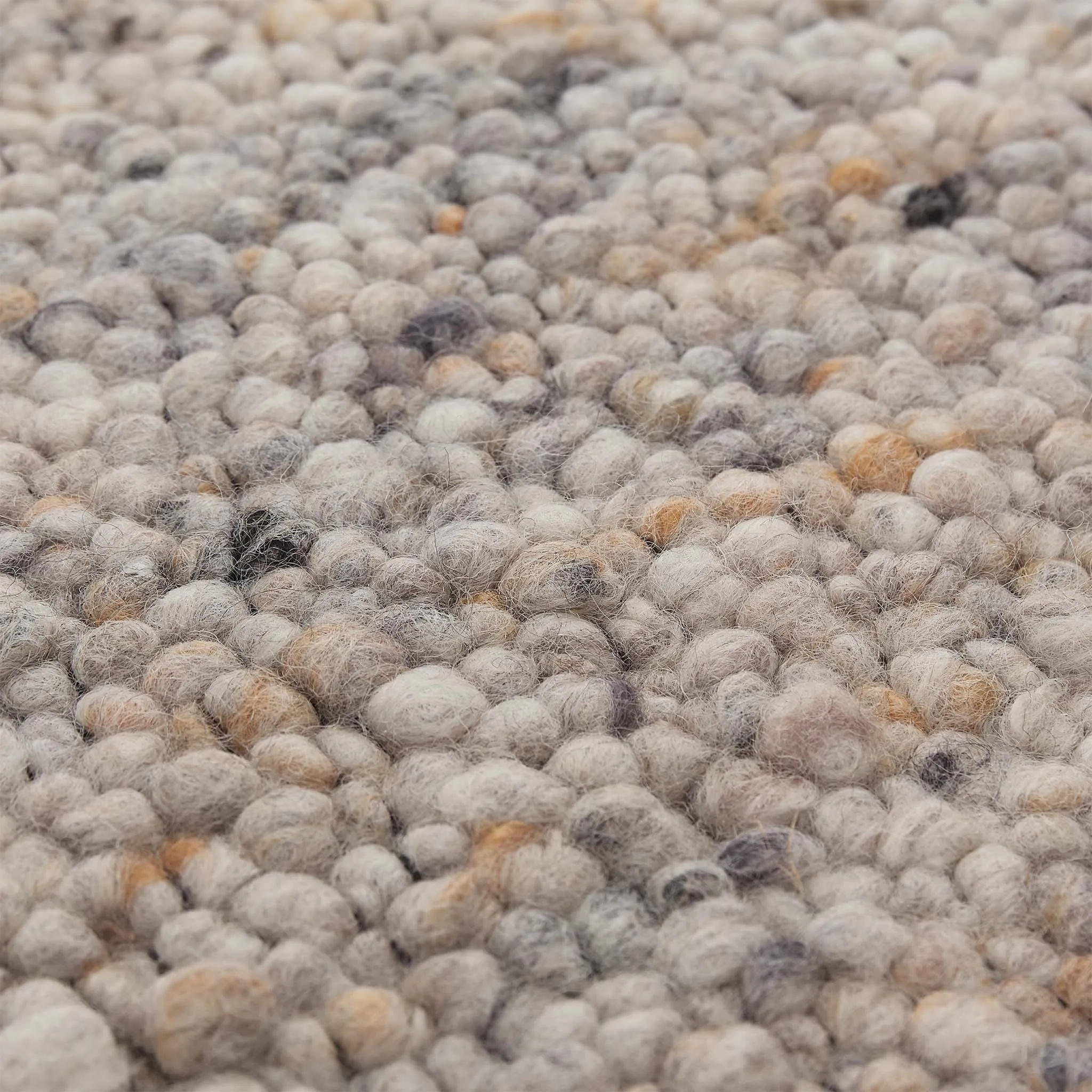 Nunja Rug [Stone grey melange/Charcoal/Ochre]