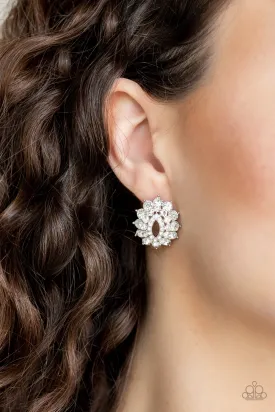 Paparazzi Brighten The Moment Earrings White