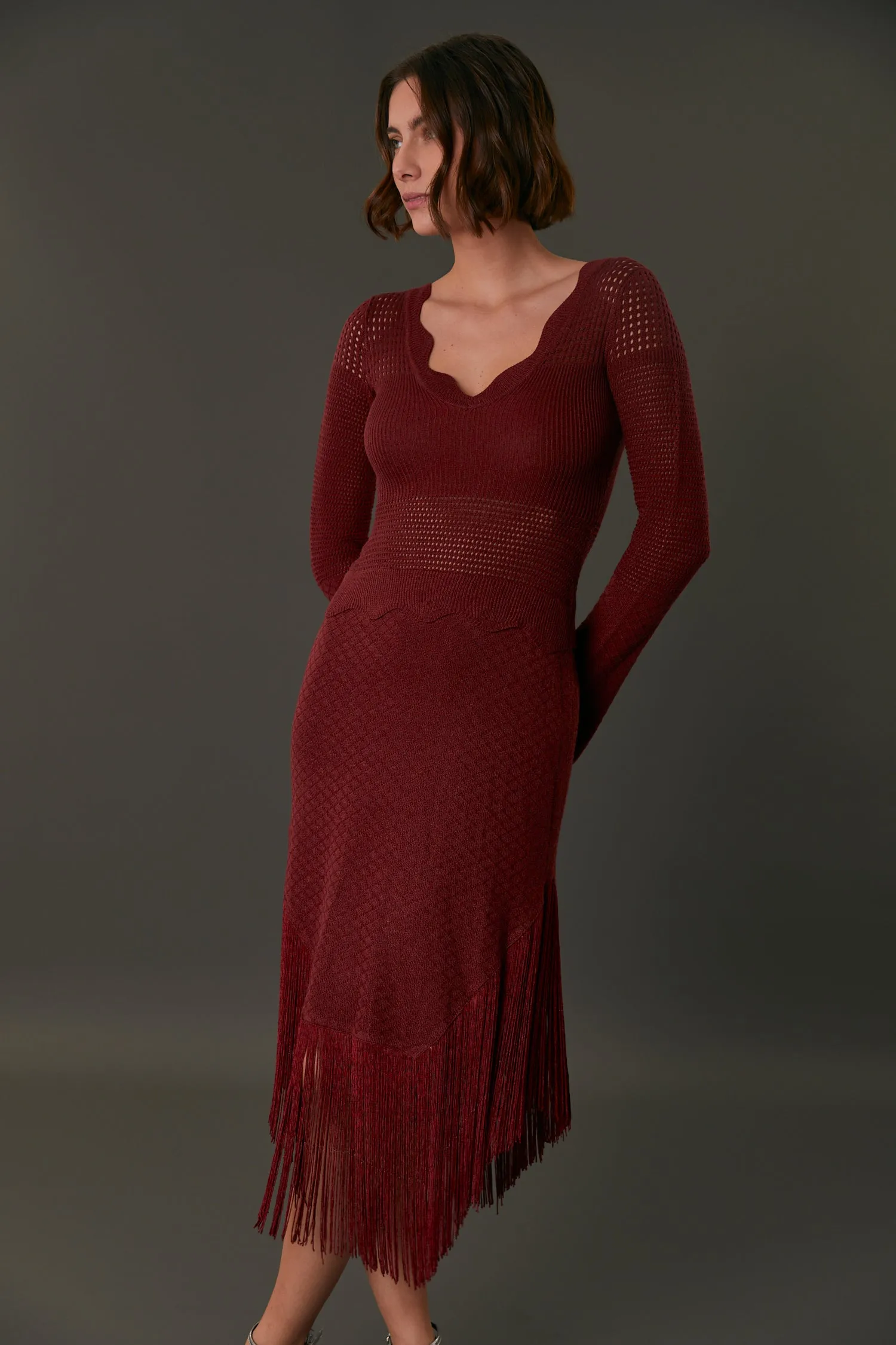 PRAGA DRESS POMEGRANATE