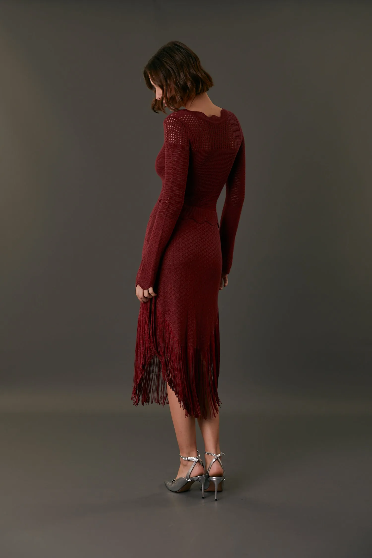 PRAGA DRESS POMEGRANATE