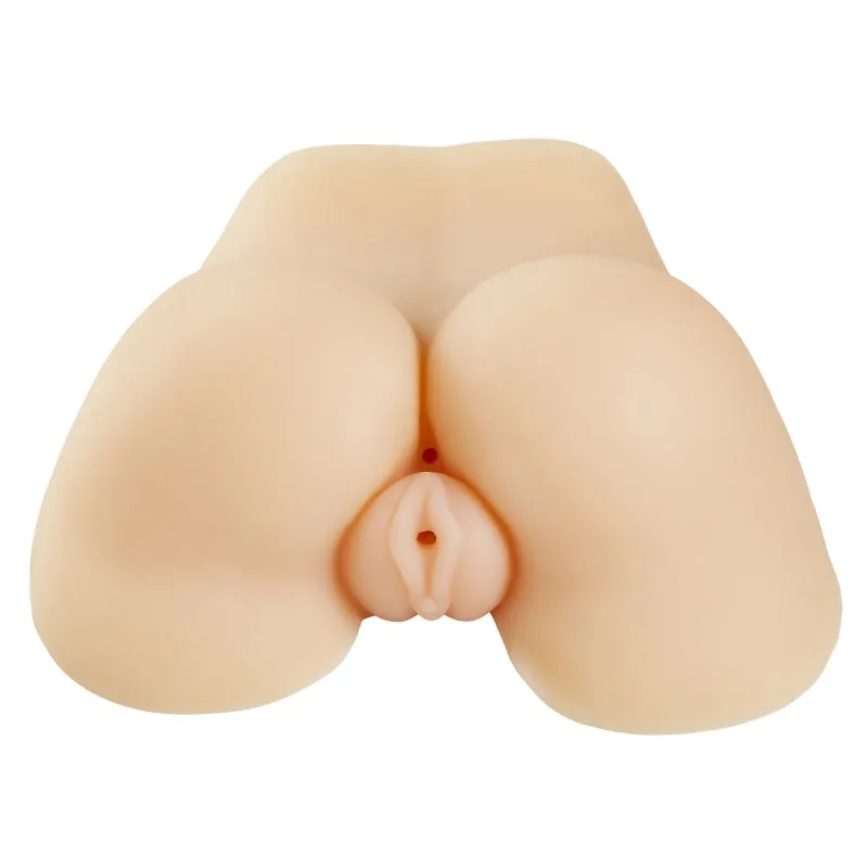 Realistic Body Mold Stroker - Pleasure Pussy and Ass Wide-Spread Legs - Light