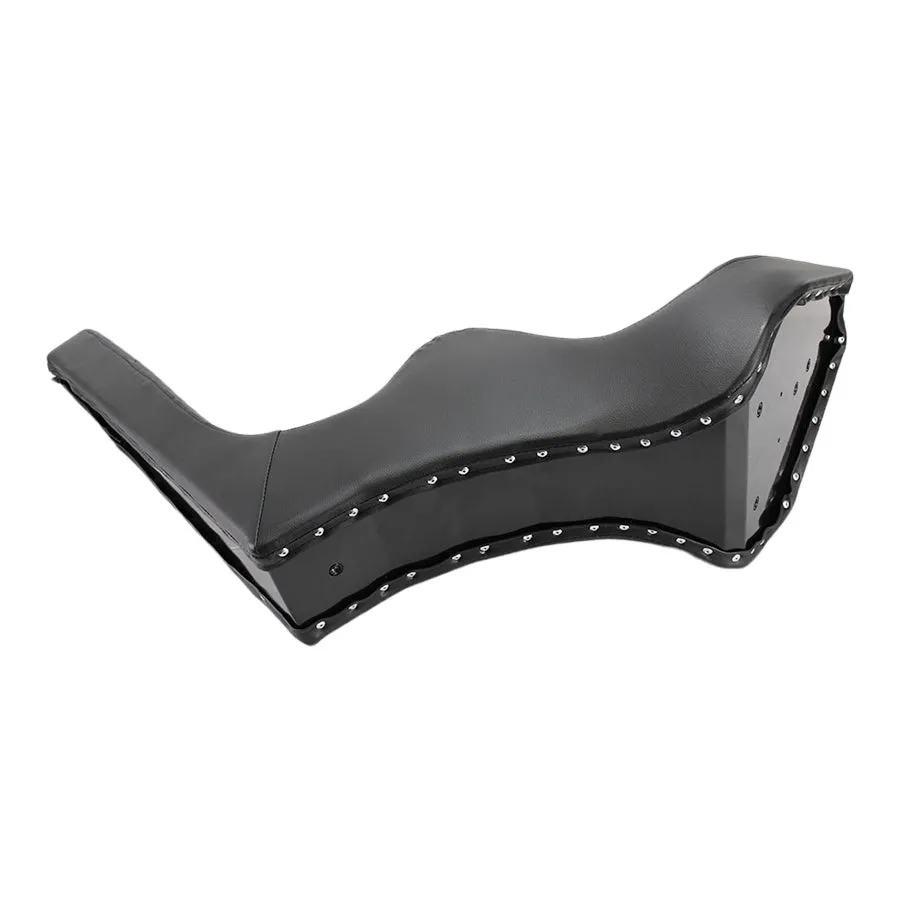 TC Bros. King & Queen Hardtail Seat Black Pleated