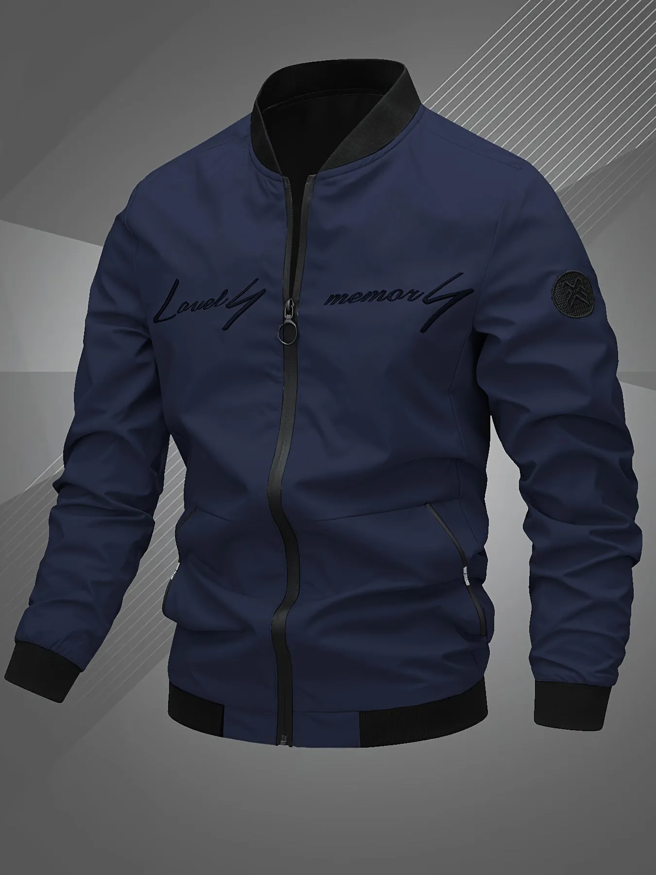 Toprated Mens Embroidered Bomber Jacket  Perfect Gift