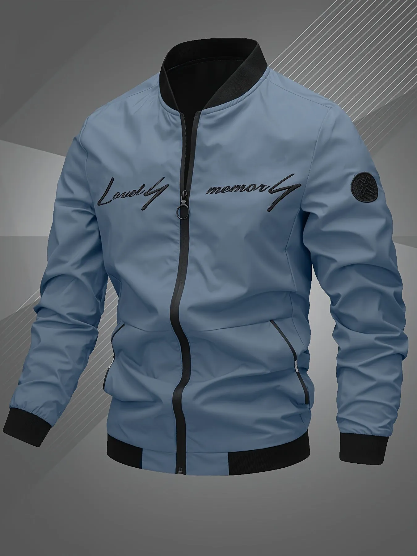Toprated Mens Embroidered Bomber Jacket  Perfect Gift