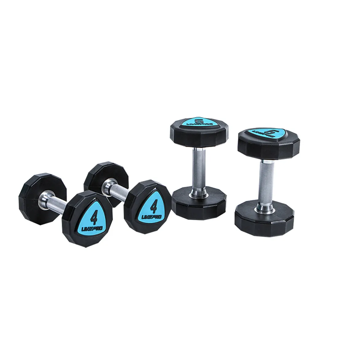 Urethane 12-Sided Dumbbells (2kg to 20kg) Set