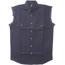 VB706 - Mens Cutoffs Dark Blue Shirt