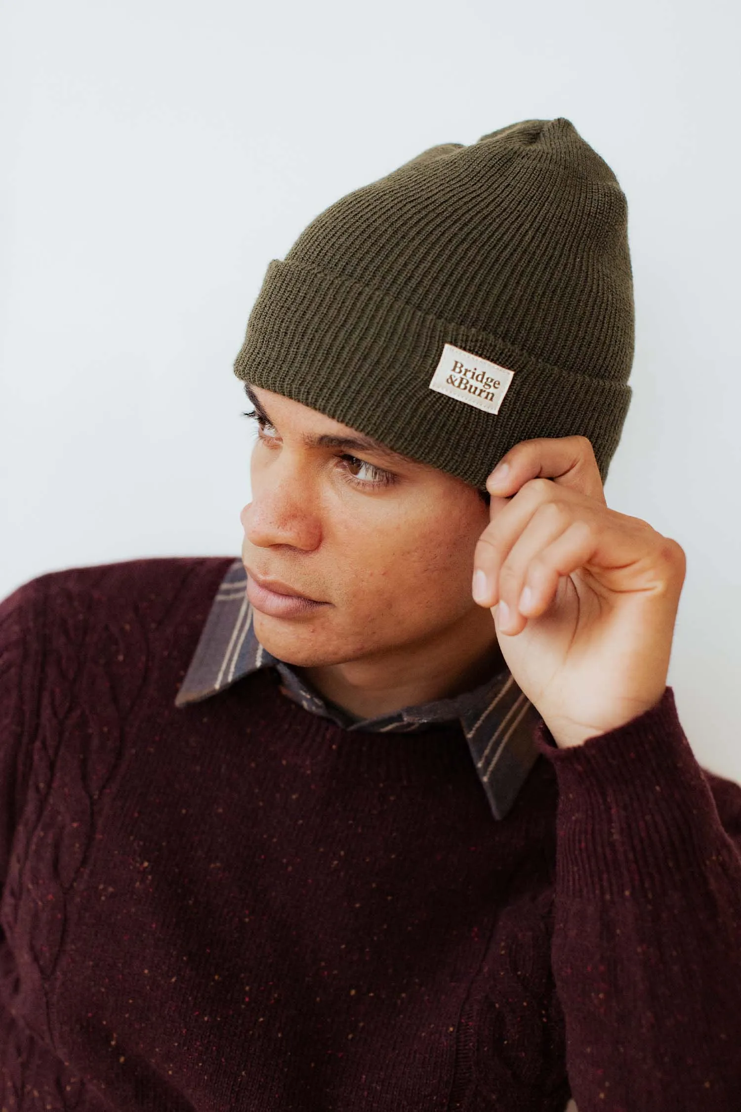 Wool Watch Cap / Olive Drab